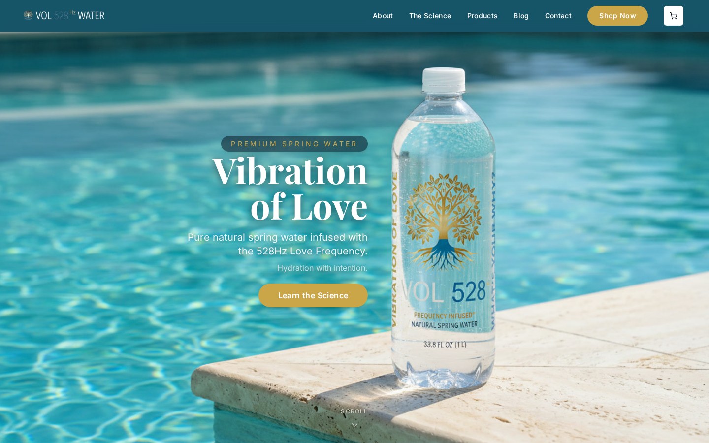 VOL 528 Water. Consumer Brand • Ecommerce